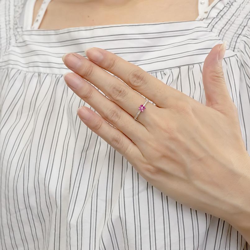 ジュエリー工房アトラス 18金 プラチナ リング 12号 選べる天然石