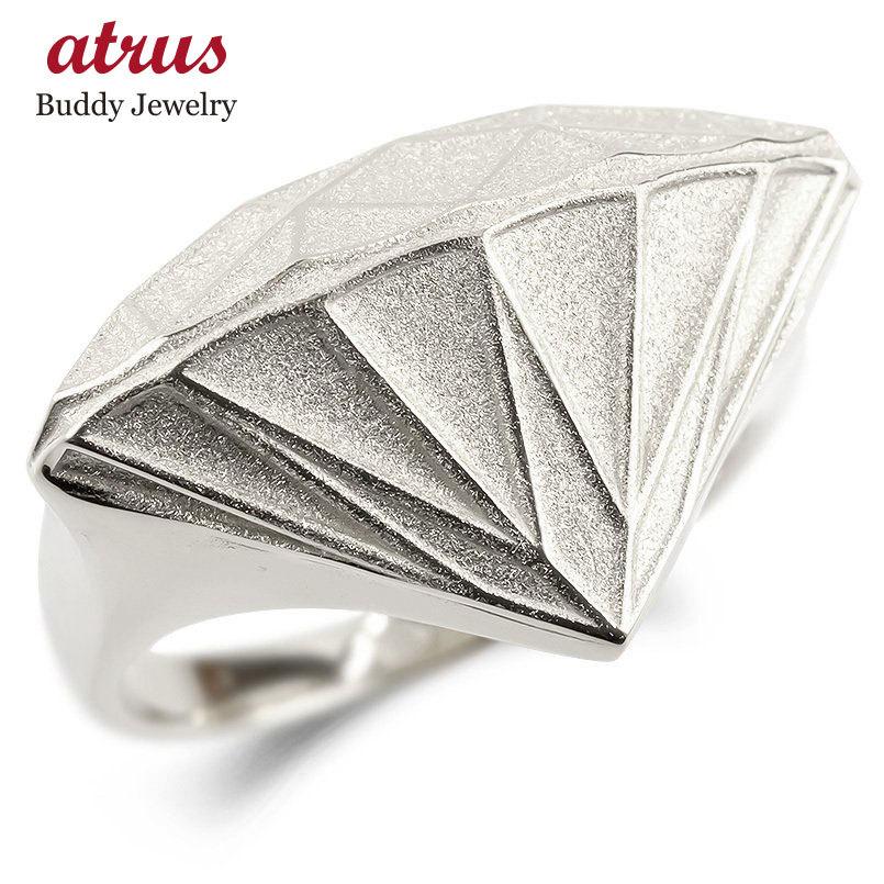 最安 シンプル 幅広 ピンキーリング 地金 18k ホワイトゴールドk18 ゴールド 指輪 メンズ ダイヤモンド型 リング 18金 幅広リング ダイヤモンド型 ダイヤモンドダスト 送料無料 男性 宝石型 メンズアクセサリー Www Golf5 Prestige Jp