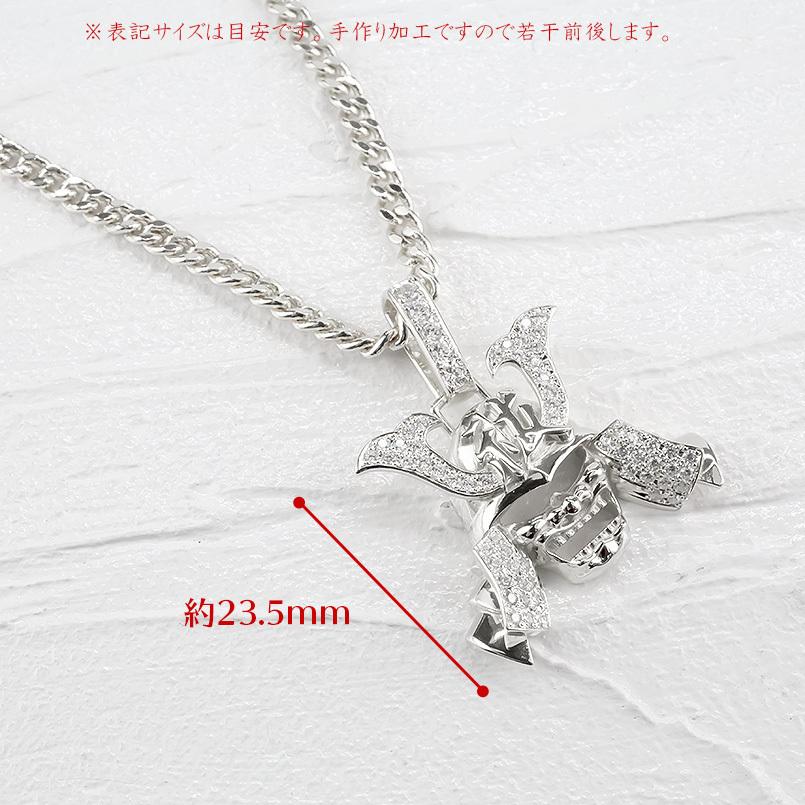 シルバー ネックレス メンズ トップ 喜平用 ダイヤモンド 武士 甲冑 兜 祓 ペンダントトップ sv925 ペンダント チェーン キヘイ 男性 送料無料 セール saleの画像