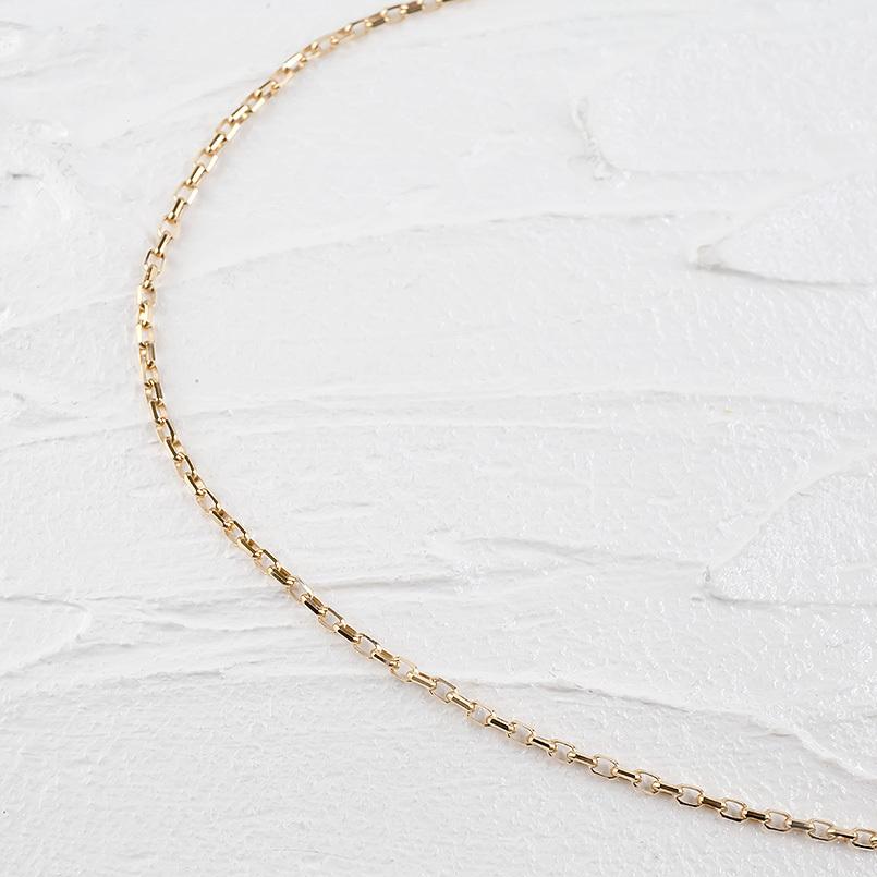 早い者勝ち訳あり！ 18金 ネックレス チェーンのみ 45cm レディース スライド式 ハーフラウンドチェーン 6面カット ゴールド 18k ピンクゴールドk18 地金 あすつく 送料無料 【GMS8755284535】(30600円)