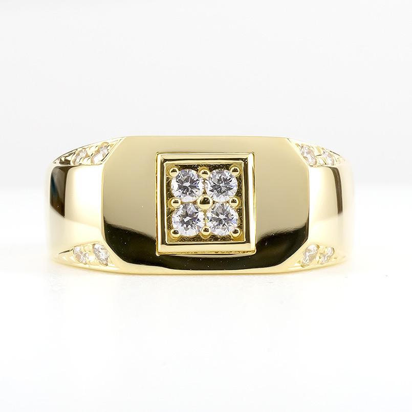 ジュエリー工房アトラス 18金 リング ダイヤモンド メンズ 指輪