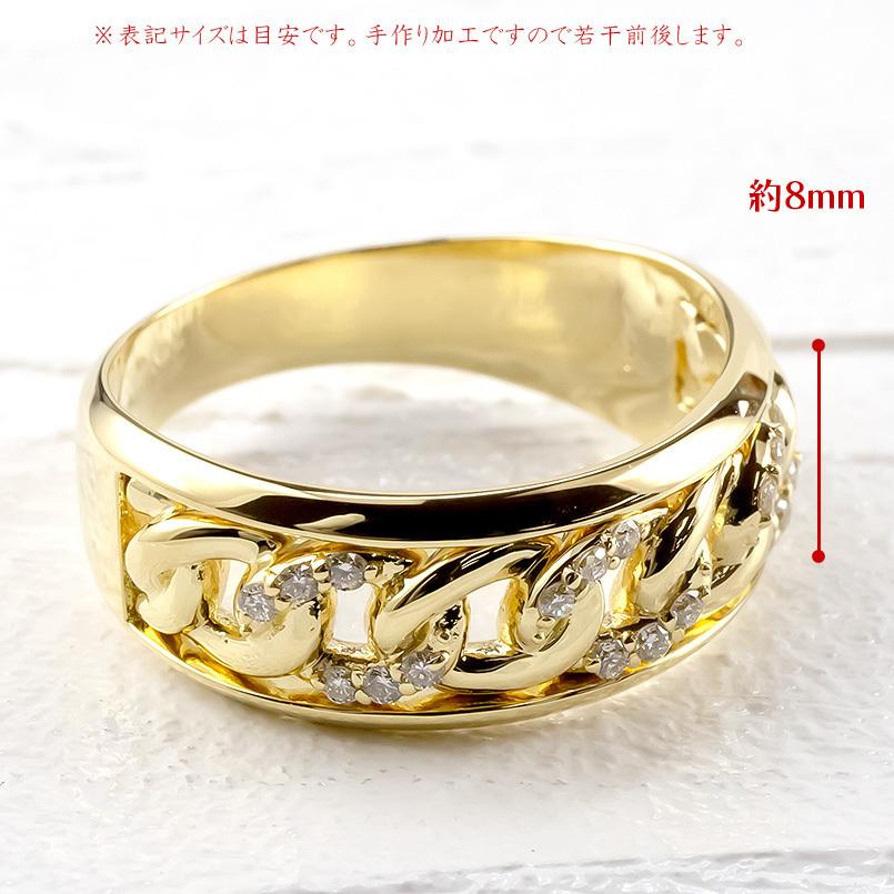 ジュエリー工房アトラス 18金 リング ダイヤモンド メンズ 指輪 喜平