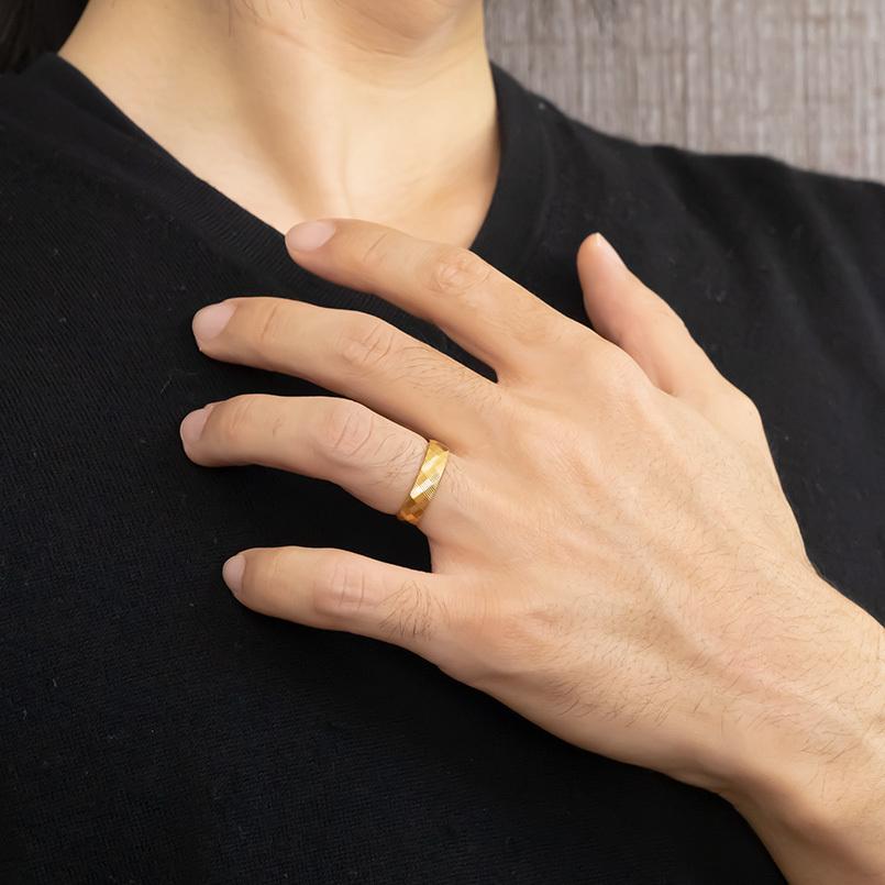 25【新品未使用】 24金 指輪 鍛造 リング 純金 メンズ 太め 金 ゴールド 24k 幅広 k24 カット ピンキーリング 婚約指輪 安い エンゲージリング 地金 送料無料 セール SALE 【EIM3092959592】(108100円)