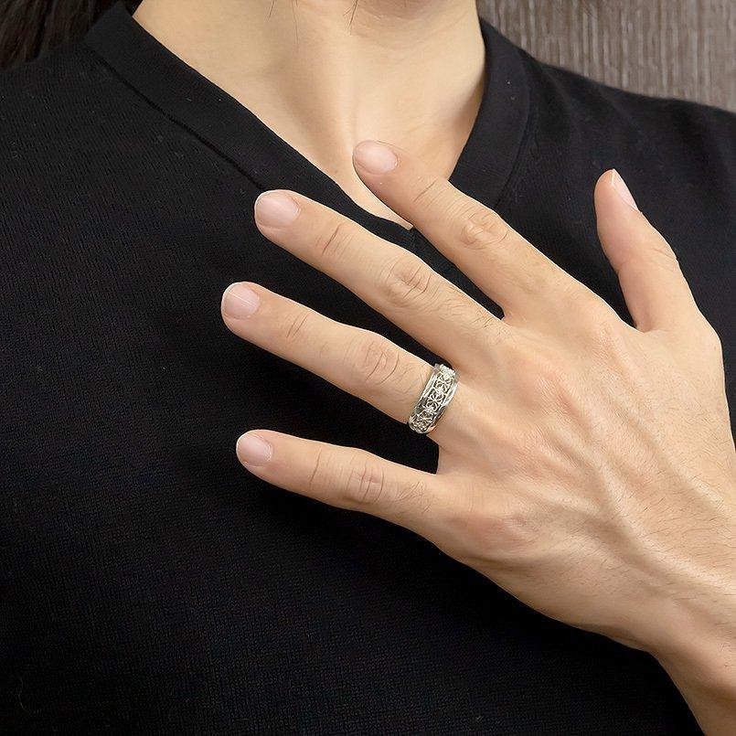 ジュエリー工房アトラス プラチナ リング ダイヤモンド メンズ 指輪