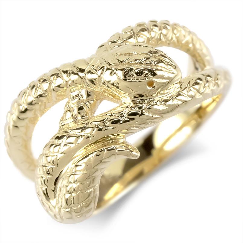 クリスマスファッション 幅広 地金 10k イエローゴールドk10 10金 指輪 レディース スネーク 蛇 リング ゴールド 婚約指輪 sale セール 送料無料 女性 ヘビ ピンキーリング 安い 指輪