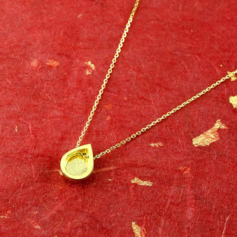 純金 ネックレス 24金 トップ レディース ゴールド ティアドロップ 24K ペンダントトップ ゴールド k24 地金 シンプル ペアシェイプ LGBTQ 男女兼用 送料無料の画像