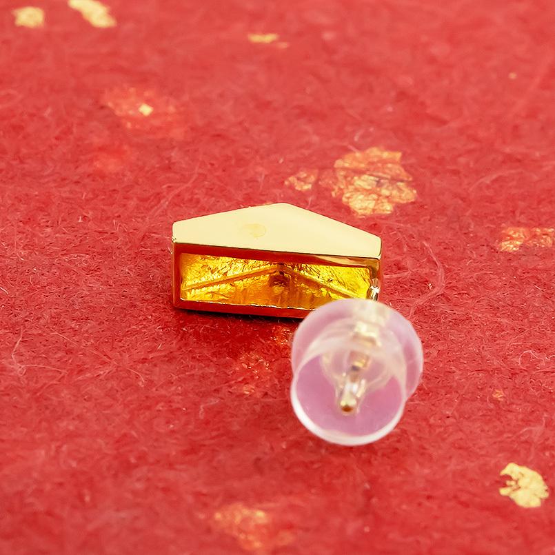 24金 ピアス 純金 イエローダイヤモンド レディース 片耳 ゴールド 24k k24 18k k18 シンプル おしゃれ 人気 スタッドピアス 送料無料 セール saleの画像