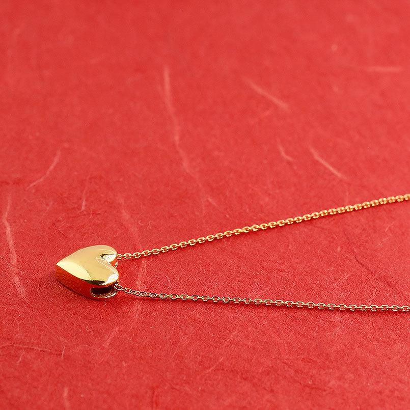 純金 ネックレス 24金 トップ ハート レディース ゴールド 24K ペンダントトップ ゴールド k24 地金 シンプル LGBTQ 男女兼用 送料無料 saleの画像