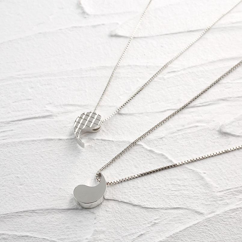 ジュエリー工房アトラス シルバー ペアネックレス トップ 勾玉 選べる