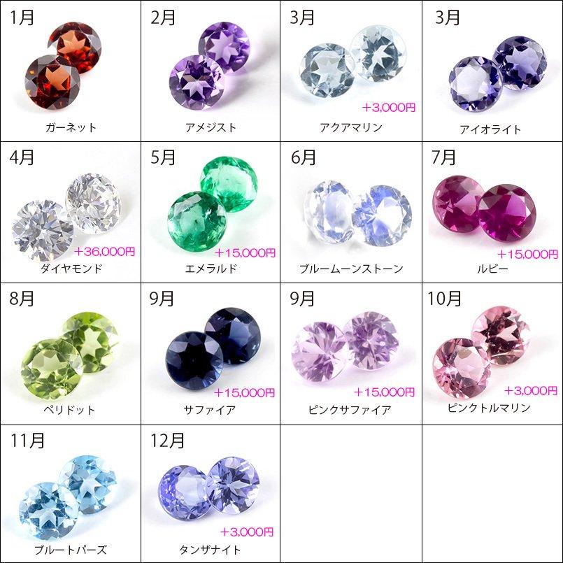 プラチナ 片耳ピアス 選べる天然石 ダイヤモンド シンプル 大粒 取り巻き スタッドピアス メンズ ダイヤ 送料無料 セール saleの画像