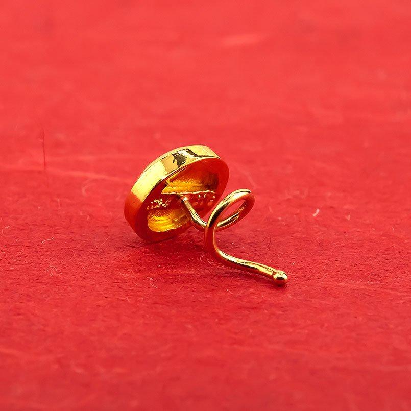 24金 ピアス 純金 ダイヤモンド 一粒 大粒 0.15ctUP 片耳 装着簡単 キャッチのいらないピアス 18金 キャッチナッシャー シンプル おしゃれ 送料無料 セール saleの画像