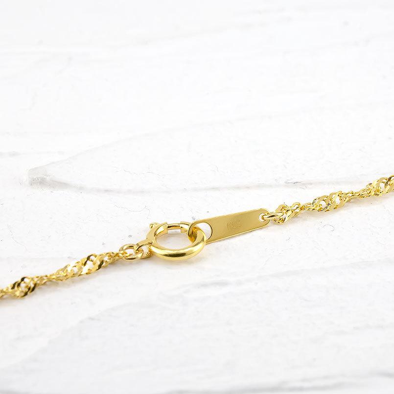 純金 ネックレス 24金 チェーンのみ 80cm レディース スクリュー  
