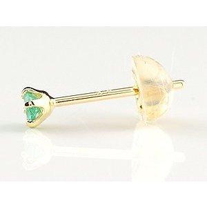 18金 ペアピアス 片耳ピアス 選べる天然石 メンズ 選べる天然石 イエローゴールドk18 18k シンプル 18金 宝石 あすつく 送料無料 セール saleの画像
