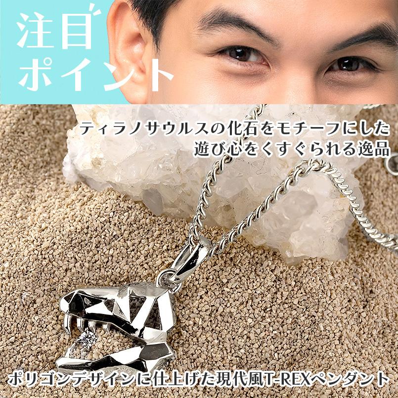 シルバー ネックレス トップ メンズ 喜平用 ダイヤモンド ティラノサウルス 恐竜 ペンダントトップ sv925 ペンダント チェーン キヘイ 送料無料 セール saleの画像