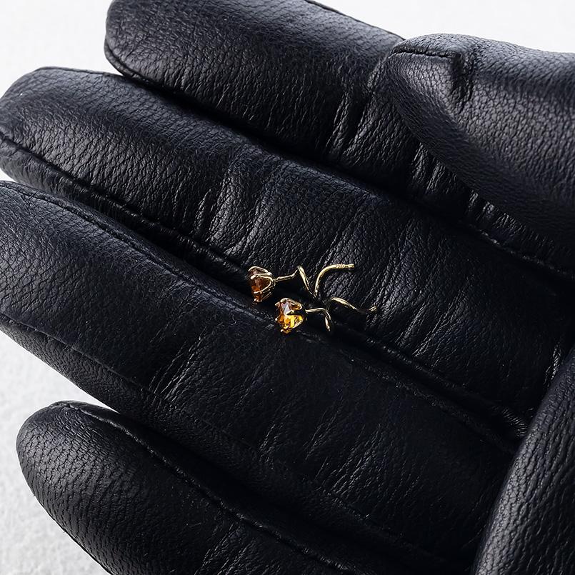18金 ピアス スペサタイトガーネット ペア ゴールド k18 簡単装着 キャッチのいらないピアス キャッチナッシャー 男女兼用 あすつく 送料無料 セール saleの画像