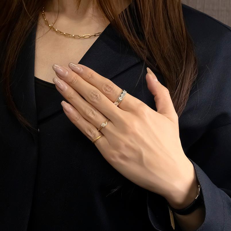 ジュエリー工房アトラス プラチナ リング pt999 幅広 太め レディース