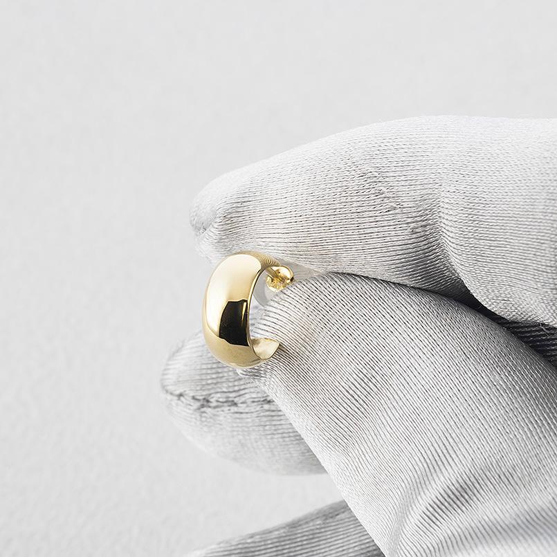 18金 ピアス 小さい 18k レディース 片耳 フープ 甲丸 幅広 ゴールド 小さめ 小ぶり 普段使い イエローゴールドk18 シンプル あすつく 送料無料 セール saleの画像