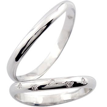 激安ブランド ペアリング プラチナ 甲丸 900 ダイヤ ダイヤモンド 結婚指輪 マリッジリング ハンドメイド 結婚式 ダイヤ ストレート カップル 2 3 送料無料 魅了 Secretoftheislands Com