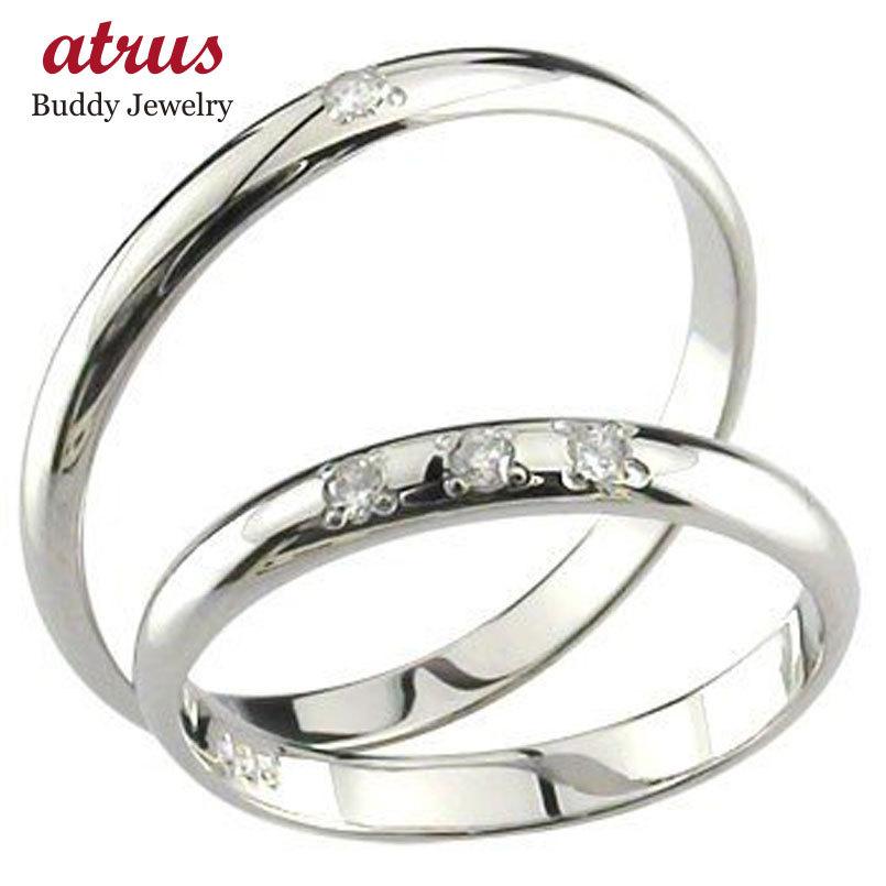 甲丸 マリッジリング 人気 結婚指輪 プラチナ ペアリング ペア 一粒 ダイヤモンド 結婚式 ダイヤ ストレート カップル 男性用 宝石 送料無料 セール SALE