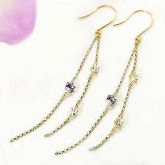 期間限定お試し価格 ピアス メンズ ロングピアスダイヤモンド タンザナイトイエローゴールドk18チェーンk18 送料無料 18金ダイヤ 男性用 チェーン タッセル 18金ダイヤ フリンジ 男性用 送料無料 スマイルベッド 5595bf Studio J Co