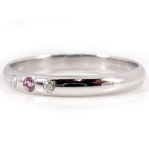 大人気 結婚指輪 ペアリング ペア 甲丸 マリッジリング ダイヤモンド ピンクサファイア ホワイトゴールドk18 結婚式 18金 ストレート 2.3 送料無料 セール SALE 【ZYX9806181168】(34273円)