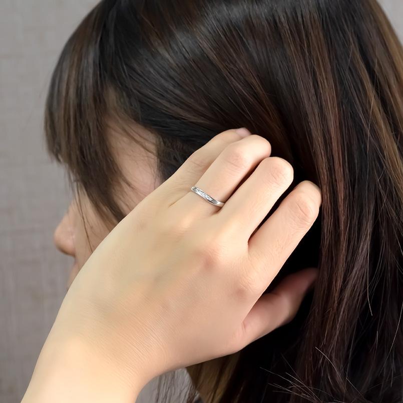 ペアリング 結婚指輪 プラチナ 安い ペア 2本セット pt950 ダイヤモンド ダイヤ ハード メンズ マリッジリング ダイヤ 男性 女性 送料無料  セール SALE