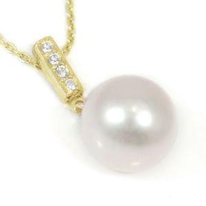 ★ペンダントヘッド、チャーム★ネックレス ダイヤモンド パールペンダント 真珠 パール トップ ペンダント アコヤ 本真珠 イエローゴールドk18 ダイヤ 18金 送料無料 セール SALE