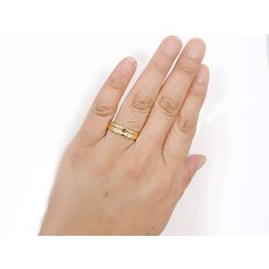 期間セール ！ 結婚指輪 マリッジリング ペアリング ペア 指輪 ダイヤモンド イエローゴールドk18 クロス K18 結婚式 18金 ストレート カップル 送料無料 セール SALE 【SKC3198238066】(111780円)