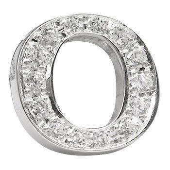 メンズ ダイヤモンド ピンブローチ ラペルピン イニシャルブローチ O ダイヤ 0.20ct ホワイトゴールドK18ブローチ 18金 タックピン 送料無料 セール SALE
