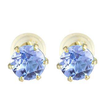 偉大な ピアス メンズ タンザナイトピアス スタッドピアス イエローゴールドk18 シンプルピアス K18 18金 天然石 男性用 宝石 送料無料 人気 50 Off Zoetalentsolutions Com
