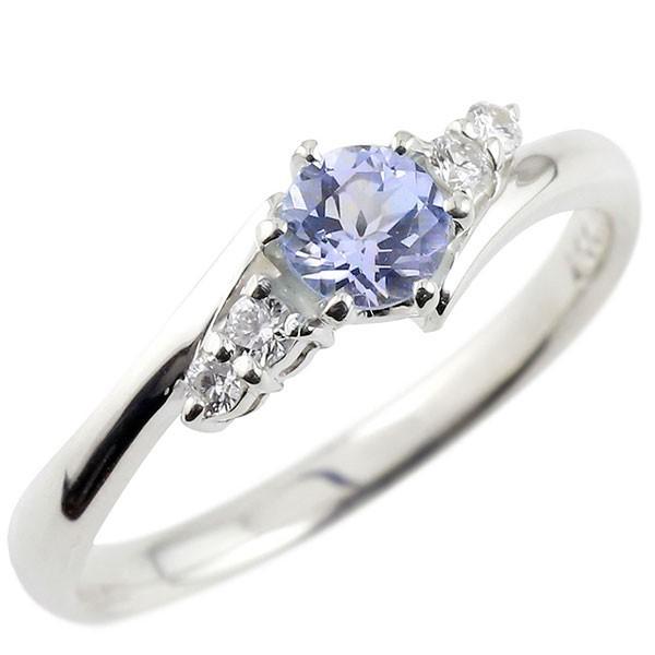 婚約指輪 ダイヤ エンゲージリング タンザナイト ダイヤモンド リング 指輪 一粒 大粒 ストレート シルバー 宝石 送料無料 ホワイトデー 人気 エンゲージリング