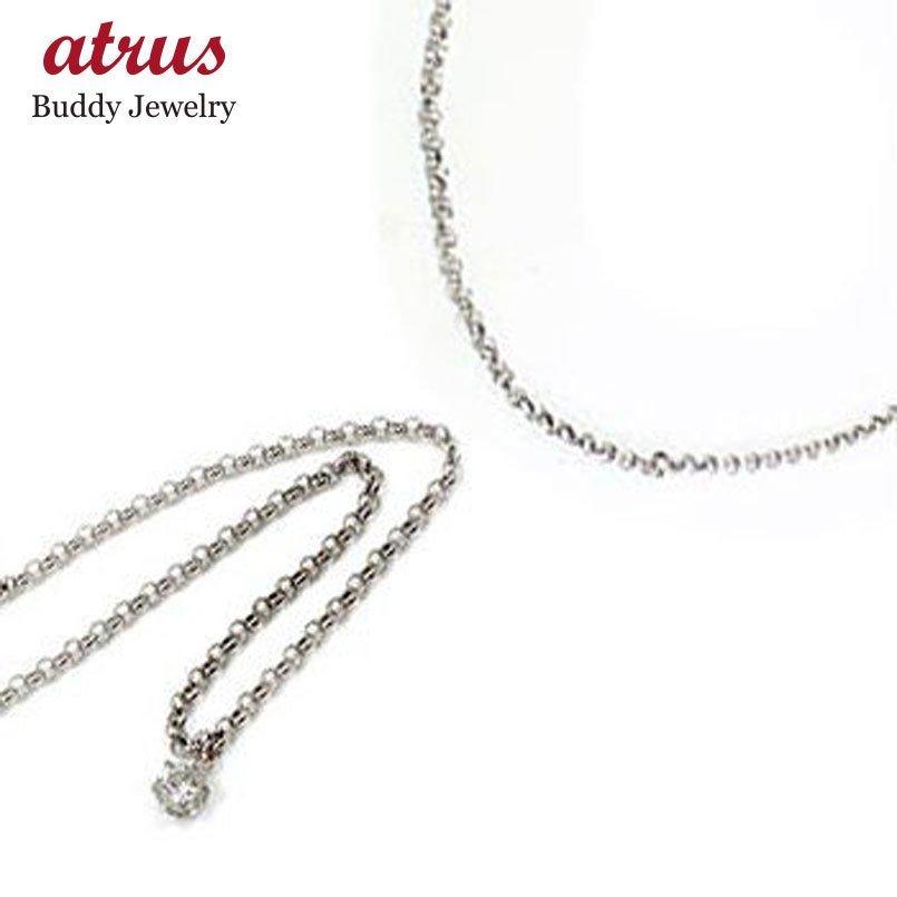 ペアアンクレット ダイヤモンド ダイヤ 一粒ダイヤモンド 0.08ct ソリティア プレーン ホワイトゴールドK18 18金 チェーン カップル 送料無料 セール SALE