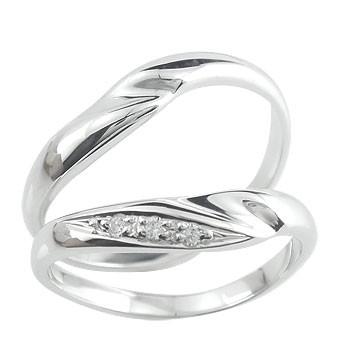 結婚指輪 ペアリング ペア マリッジリング シルバー925 2本セット キュービックジルコニア カップル メンズ レディース 送料無料 セール SALE