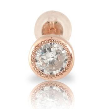 手数料安い 一粒 ピアス ダイヤモンド 片耳ピアス 鑑定書付 メンズ 18金ピアス レディース 人気 手作り ダイヤモンドピアス ダイヤピアス ピンクゴールドk18 宝石 ダイヤ スタッドピアス ソリティア Vsクラス 0 50ｃｔ 18k メンズアクセサリー