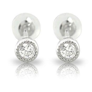 ピアス メンズ プラチナ 男性用 プラチナ ダイヤモンドピアス 送料無料 ミル打ち 一粒 0 ct ソリティア プラチナ スタッドピアス 天然石 ダイヤ 男性用 宝石 送料無料 母の日 m ジュエリー工房アトラス夢 セール純正品