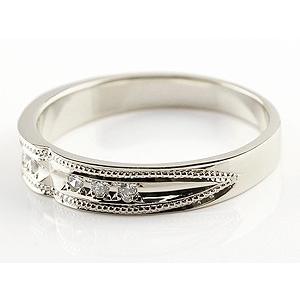 【値下げ】 結婚指輪 ペアリング ペア プラチナ マリッジリング ダイヤモンド クロス ミル打ち 結婚式 ストレート カップル メンズ レディース 送料無料 セール SALE 【JSB1740742914】(60840円)