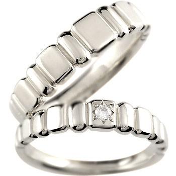 ペアリング ペア ハード950 結婚指輪 プラチナ ダイヤモンド マリッジリング 一粒ダイヤモンド pt950 結婚式 ストレート カップル 送料無料 セール SALE