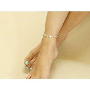 ハワイアンジュエリー ハワイアン アンクレット ダイヤモンド 亀 花 ピンクゴールドk18 プラチナ 18金 pt900 k18pg ダイヤ 送料無料 セール SALE