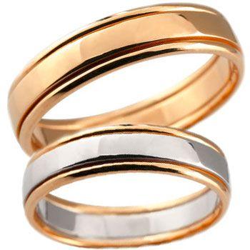 マリッジリング プラチナ 結婚指輪 ペアリング 結婚式 地金リング ピンクゴールドk18 宝石なし コンビ 18金 ストレート カップル メンズ レディース 送料無料 pggj ジュエリー工房アトラス夢 通販 Yahoo ショッピング