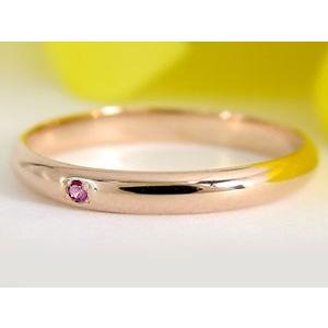 結婚指輪 ペアリング ペア マリッジリング 甲丸 ルビー ホワイトゴールドk18 ピンクゴールド 結婚式 18金 メンズ レディース 送料無料 セール SALE