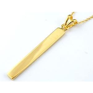 ハワイアンジュエリー ペアネックレス プレート ペンダント イエローゴールドk18 18k 18金 ミル打ち チェーン 人気 プレゼント 女性 送料無料 セール SALEの画像