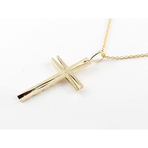 ハワイアンジュエリー 18金 ネックレス トップ メンズ クロス