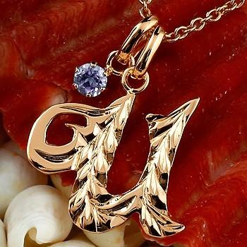 高い素材 18金 18k ハワイアン イニシャル ネーム メンズ ハワイアン U ネックレス トップ ピンクゴールドk18 ペンダント トップ アメジスト アルファベット 人気 最高の Www World Of Heating De