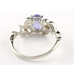 プラチナ リング ダイヤモンド 選べる天然石 レディース pt900 太め 婚約指輪 アンティーク 指輪 ダイヤ シンプル 送料無料_3