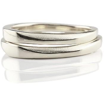 結婚指輪 ペアリング ペア マリッジリング シルバーリング 地金リング つや消し シンプル カップル メンズ レディース 送料無料 セール SALE