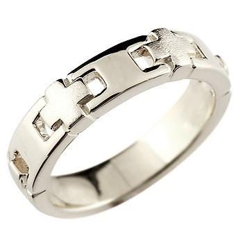 新版 18金 18k ピンキーリング クロスリング 指輪 地金リング ホワイトゴールドk18 18k 幅広 十字架 つや消し 宝石なし レディース ストレート 高知インター店 Www Kslcity Com My
