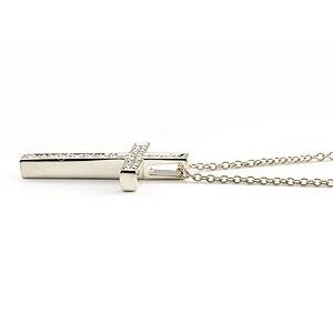 超特盛ミラクルプライス ネックレス ダイヤモンドネックレス クロスダイヤモンド ペンダントトップ ダイヤ 十字架 ホワイトゴールドk18 レディース チェーン 18金 送料無料 【CEG1145471042】(40035円)