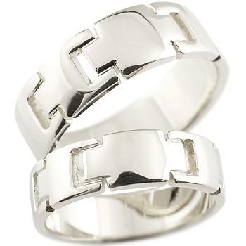 結婚指輪 ペアリング ペア マリッジリング クロス シルバーリング 地金リング 十字架 シンプル ストレート メンズ レディース 送料無料 セール SALE