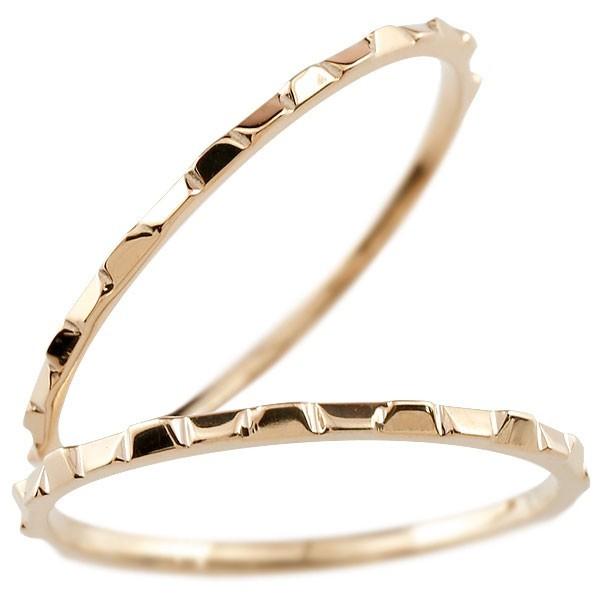 結婚指輪 ペアリング ペア マリッジリング 地金リング ピンクゴールドk10 10金 華奢 ストレート スイートペアリィー カップル 送料無料 セール SALE