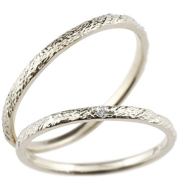 結婚指輪 プラチナ 安い ペアリング マリッジリング ダイヤモンド ハード950リング 一粒 pt950 華奢 ストレート スイートペアリィー